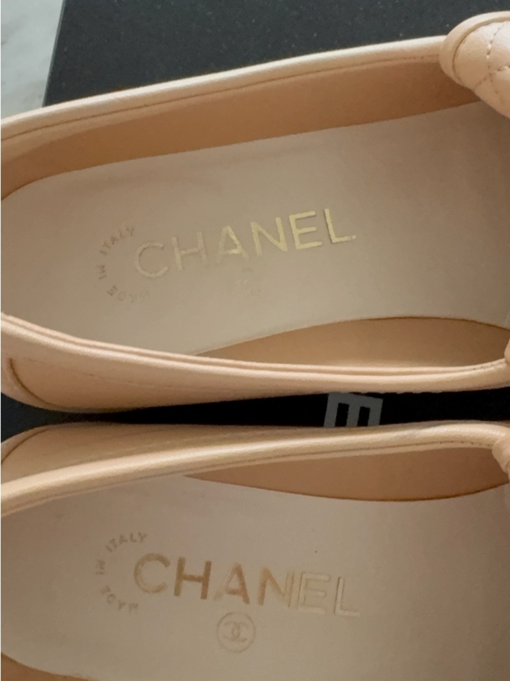 CHANEL Quilted Leather Loafers in Light Beige - Picture 6 of 12